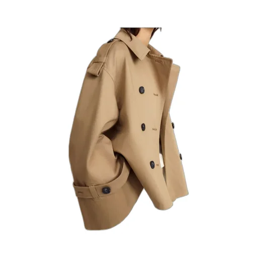 Alisandra Double-Breasted Trench Coat