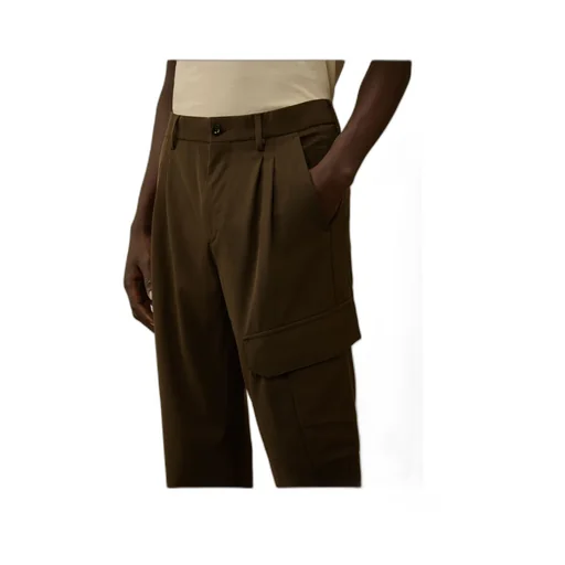 Pleated Cargo Trousers
