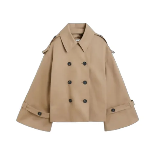 Alisandra Double-Breasted Trench Coat