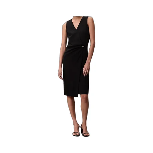 Sleeveless V-Neck Midi Dress