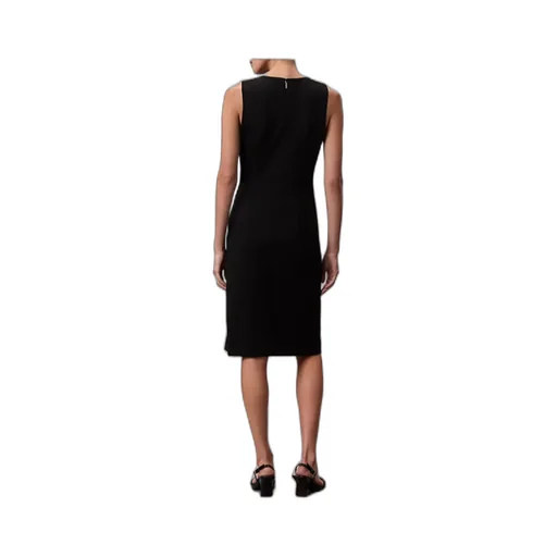 Sleeveless V-Neck Midi Dress