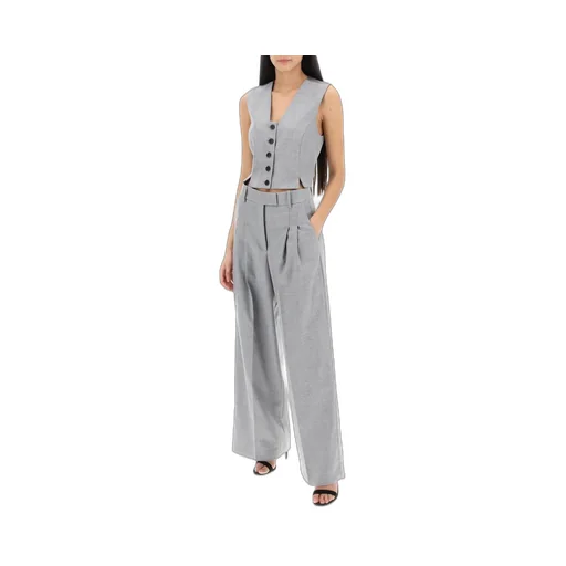 High-Waist Wide-Leg Trousers