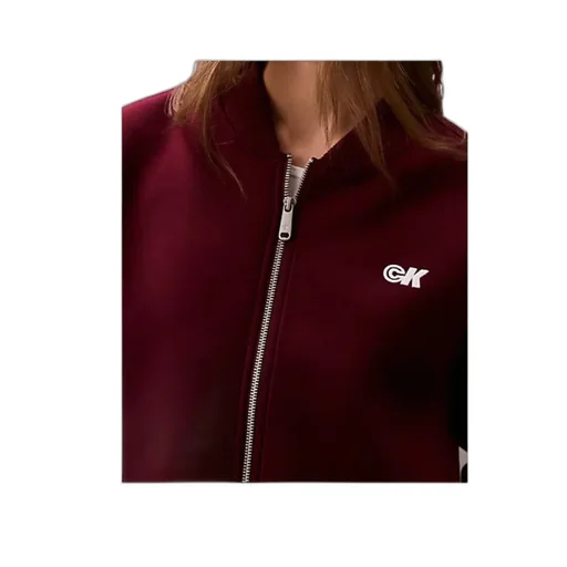 Logo-Detail Balloon-Sleeve Bomber Jacket