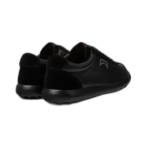 Black Leather And Nubuk Sneakers