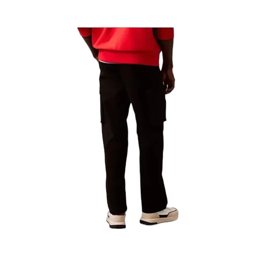 Cotton Stretch Straight Fit Cargo Trousers