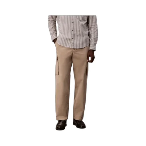 Straight Cotton Cargo Pants