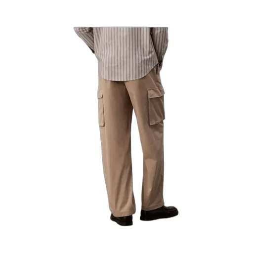 Straight Cotton Cargo Pants