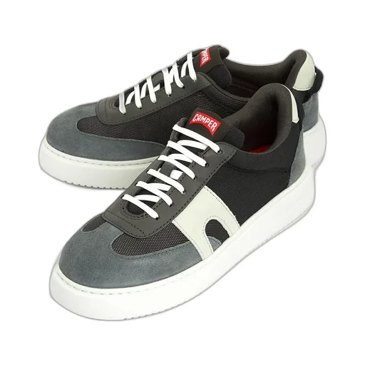 Multicolor Textile And Nubuck Sneakers