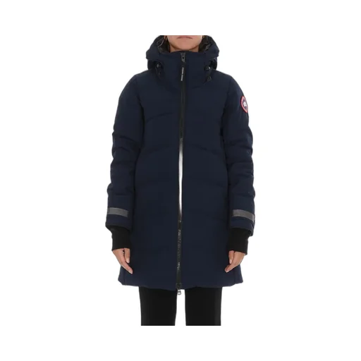 Logo Patch Sleeve Padded Coat