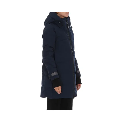 Logo Patch Sleeve Padded Coat