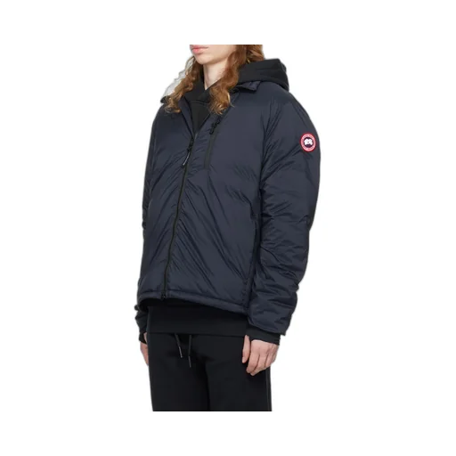 Down-Feather Logo-Patch Jacket
