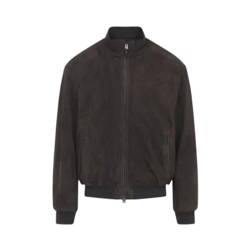 Suede Bomber Jacket