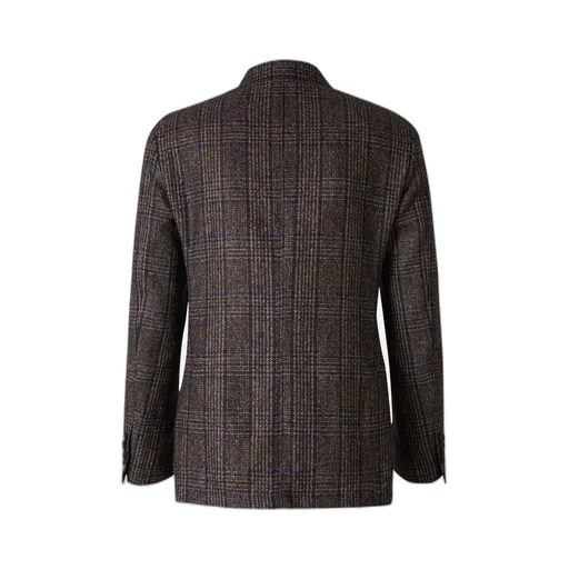 Plaid-Check Single-Breasted Blazer