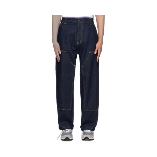 Logo-Patch Cotton Jeans