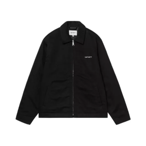 Logo Embroidered Zip-Up Jacket