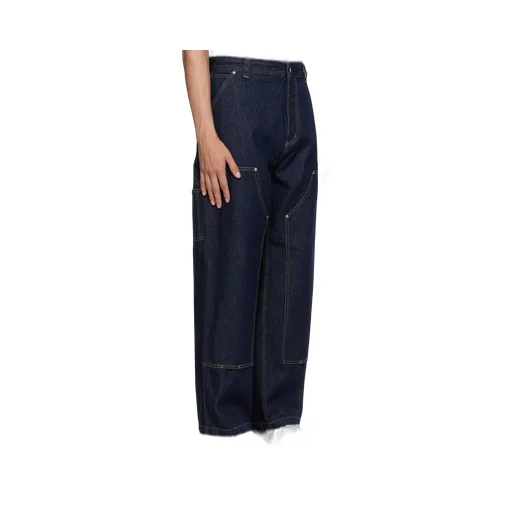 Logo-Patch Cotton Jeans