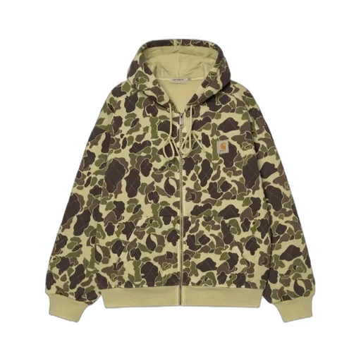 Camouflage-Pattern Zip Hoodie