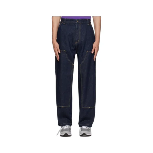 Logo-Patch Cotton Jeans
