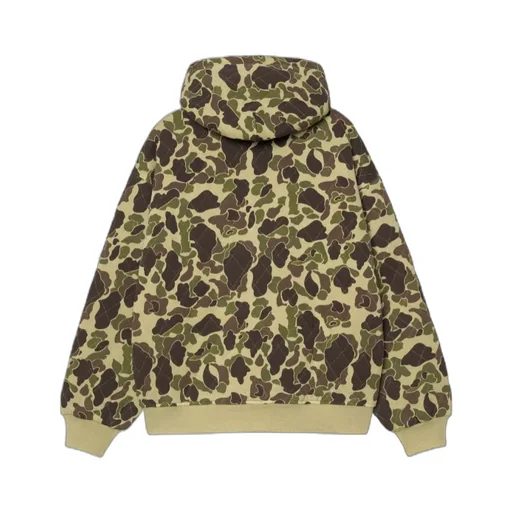 Camouflage-Pattern Zip Hoodie