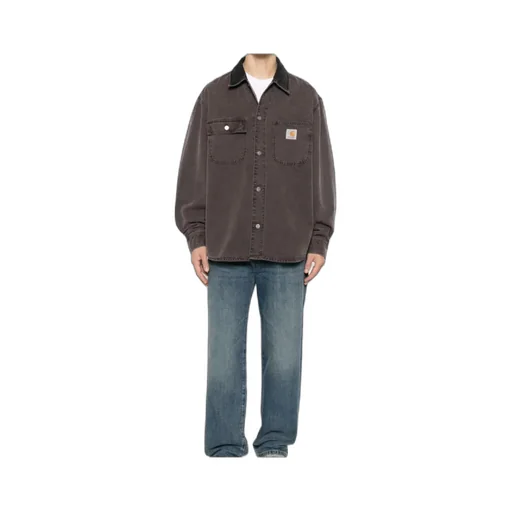 Mitch Logo Patch Denim Shirt
