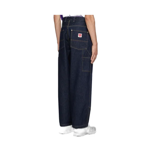 Logo-Patch Cotton Jeans