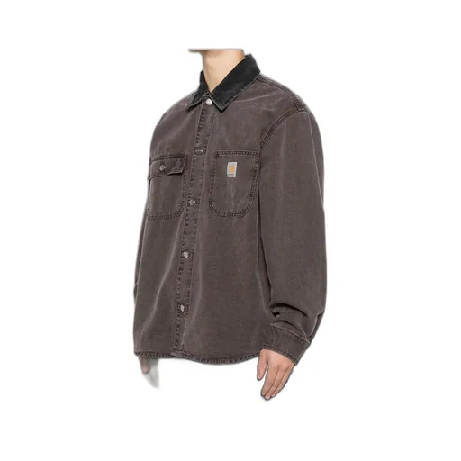 Mitch Logo Patch Denim Shirt