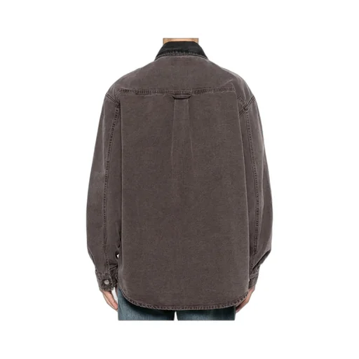 Mitch Logo Patch Denim Shirt