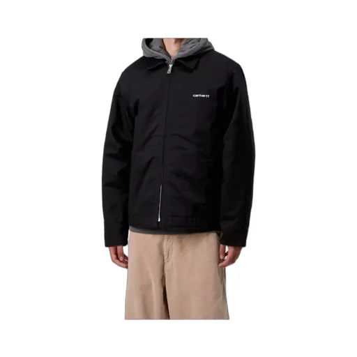 Logo Embroidered Zip-Up Jacket