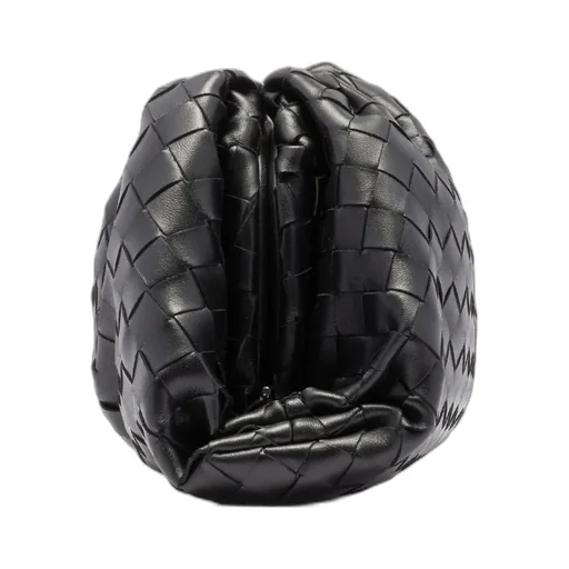 Interwoven-Design Clutch Bag