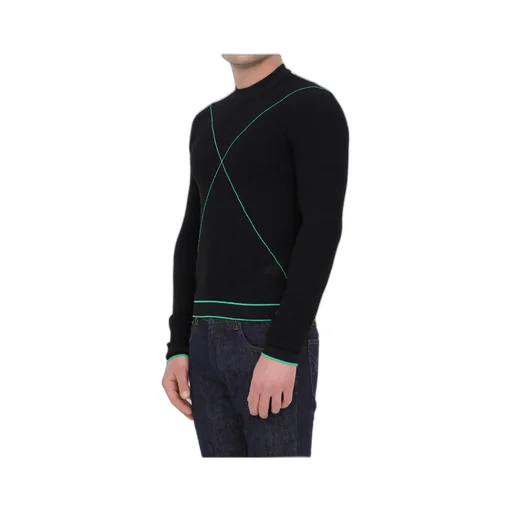 Line-Knit Knitted Jumper