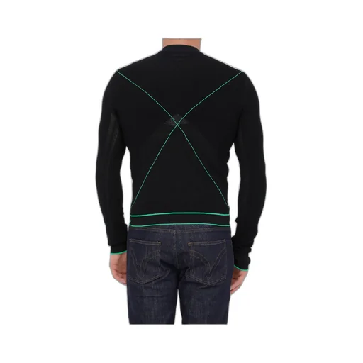 Line-Knit Knitted Jumper