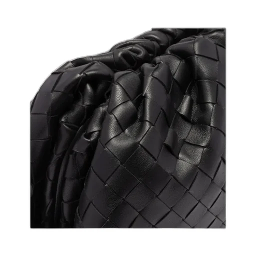 Interwoven-Design Clutch Bag