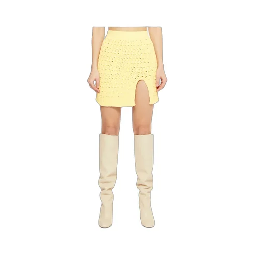High-Waisted Knitted Skirt