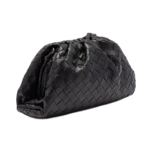 Interwoven-Design Clutch Bag