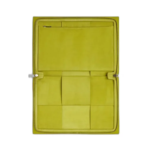 Arco Maxi Intrecciato Leather Clutch Bag