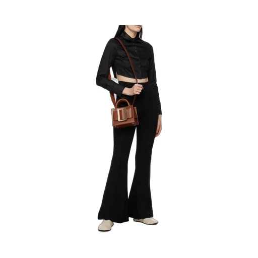 Logo Folding Cover Shoulder Bag