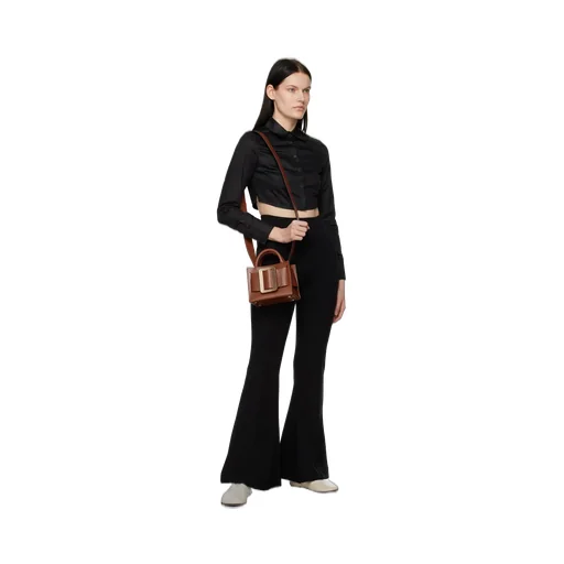Logo Folding Cover Shoulder Bag