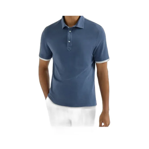 Short-Sleeve Button-Fastening Polo Shirt