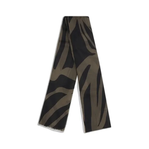 Patterned Fringed Scarf