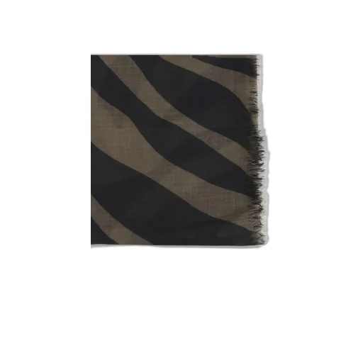 Patterned Fringed Scarf
