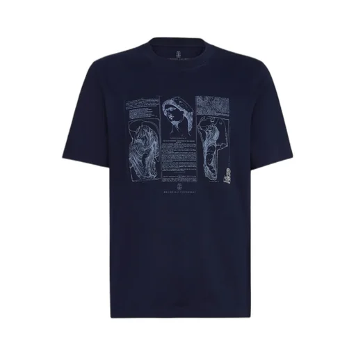 Crew-Neck Graphic-Print T-Shirt