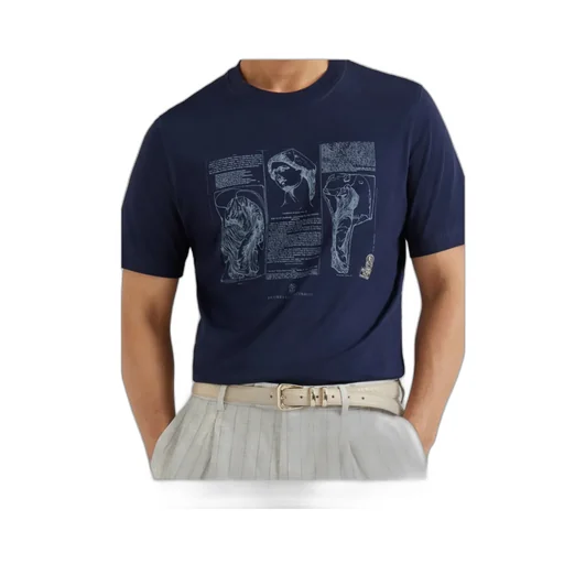 Crew-Neck Graphic-Print T-Shirt
