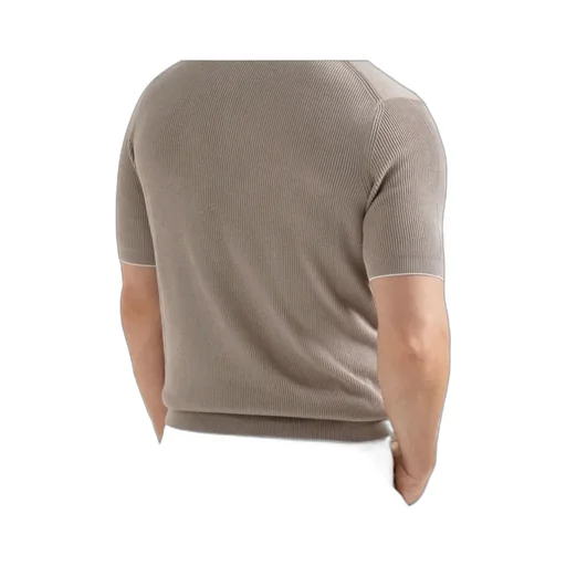 V-Neck Short-Sleeve Polo Shirt