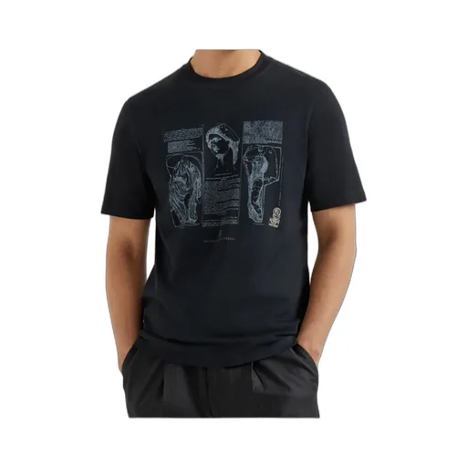 Print Crew-Neck T-Shirt