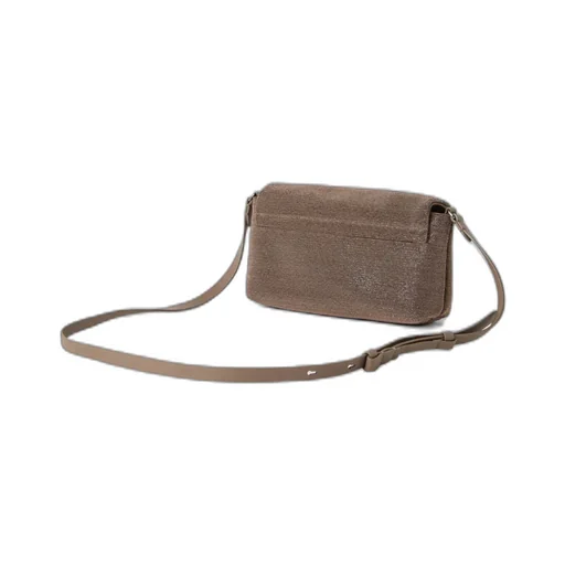 Monili-Embellished Flap Crossbody Bag