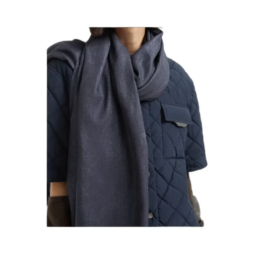 Sparkled Frayed-Edge Scarf