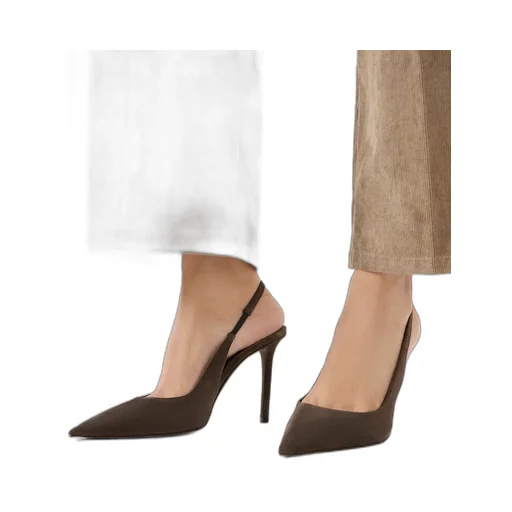 Suede Slingback Pumps