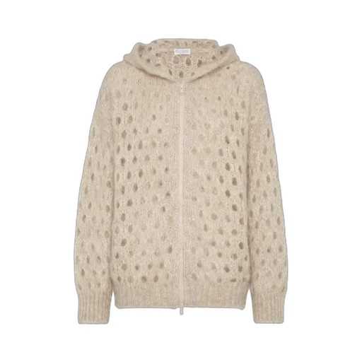 Zip-Up Hooded Cardigan