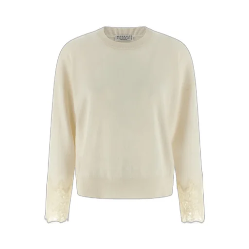 Lace Detailed Long Sleeved Sweater