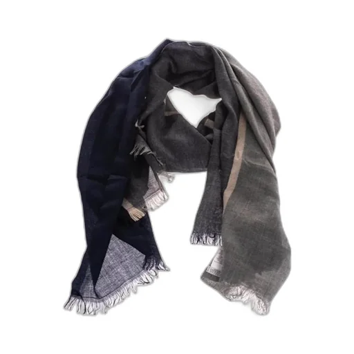 Colour Block Fringed Scarf